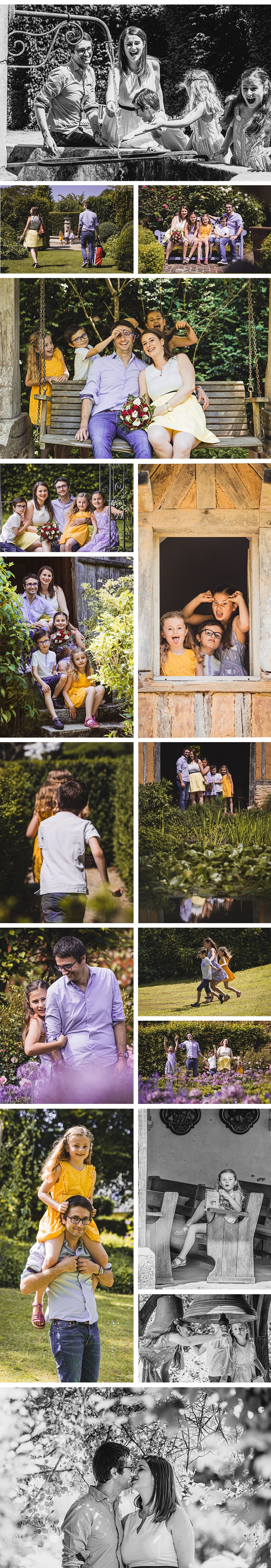 10 ann&eacute;es d'amour reviennent apr&egrave;s avec les enfants dans le pays d'auge en normandie